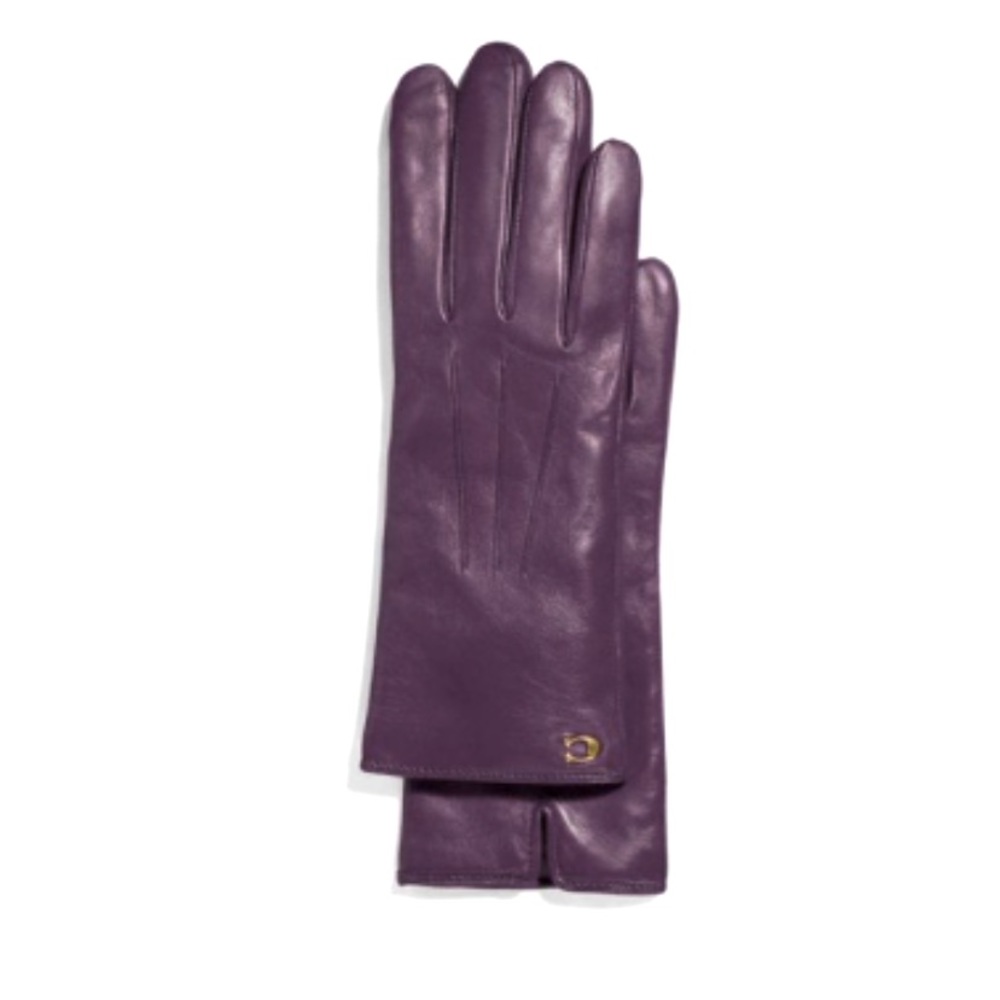 ❤️NWT Coach Signature Leather Tech Gloves❤️
